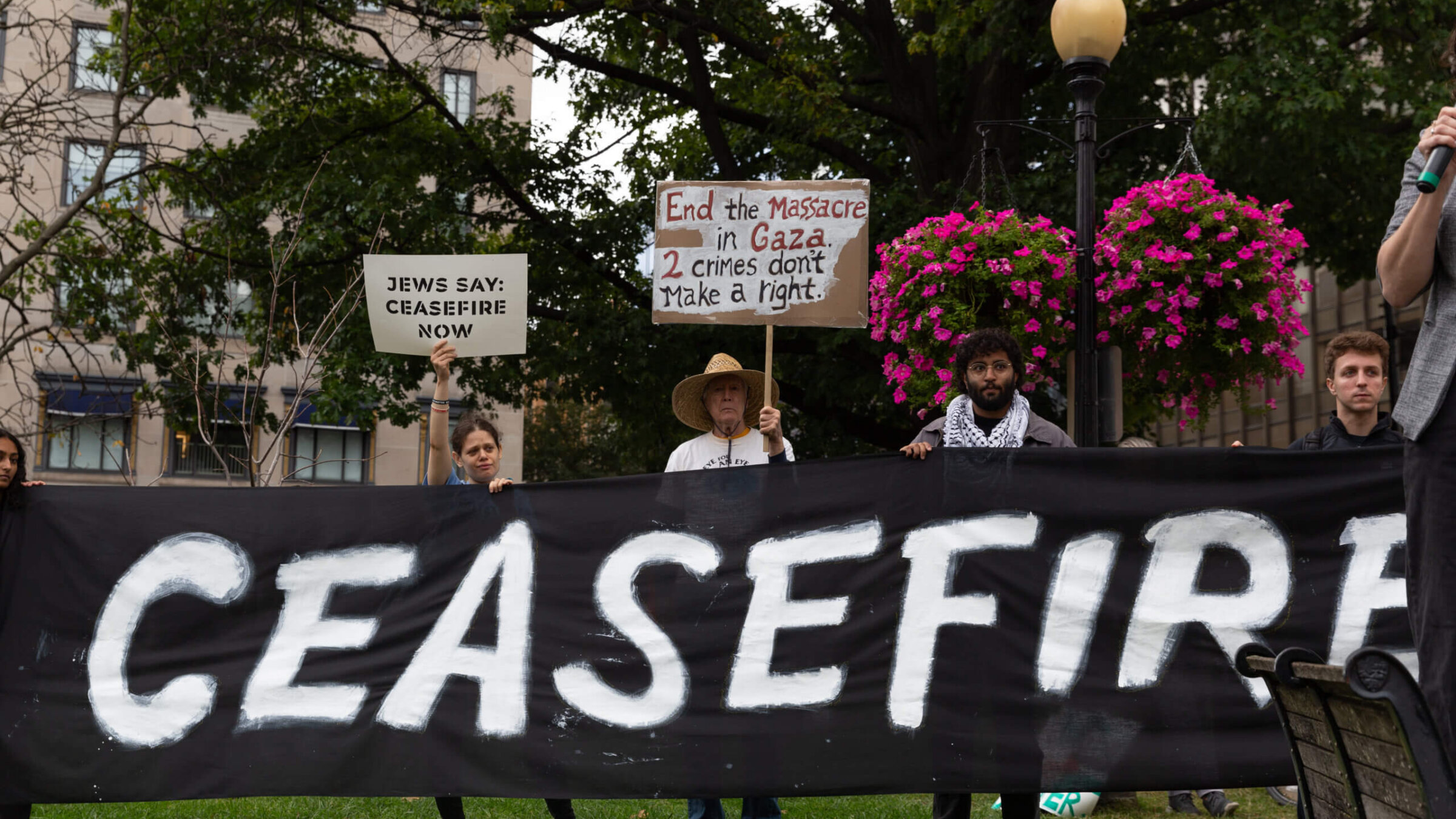 More than 1,000 mostly Jewish demonstrators blocked entrances to the White House to protest Israeli violence in Gaza and call on President Joe Biden to press for an immediate ceasefire in the region. The protest was hosted by IfNotNow and Jewish Voice for Peace. October 16, 2023. 