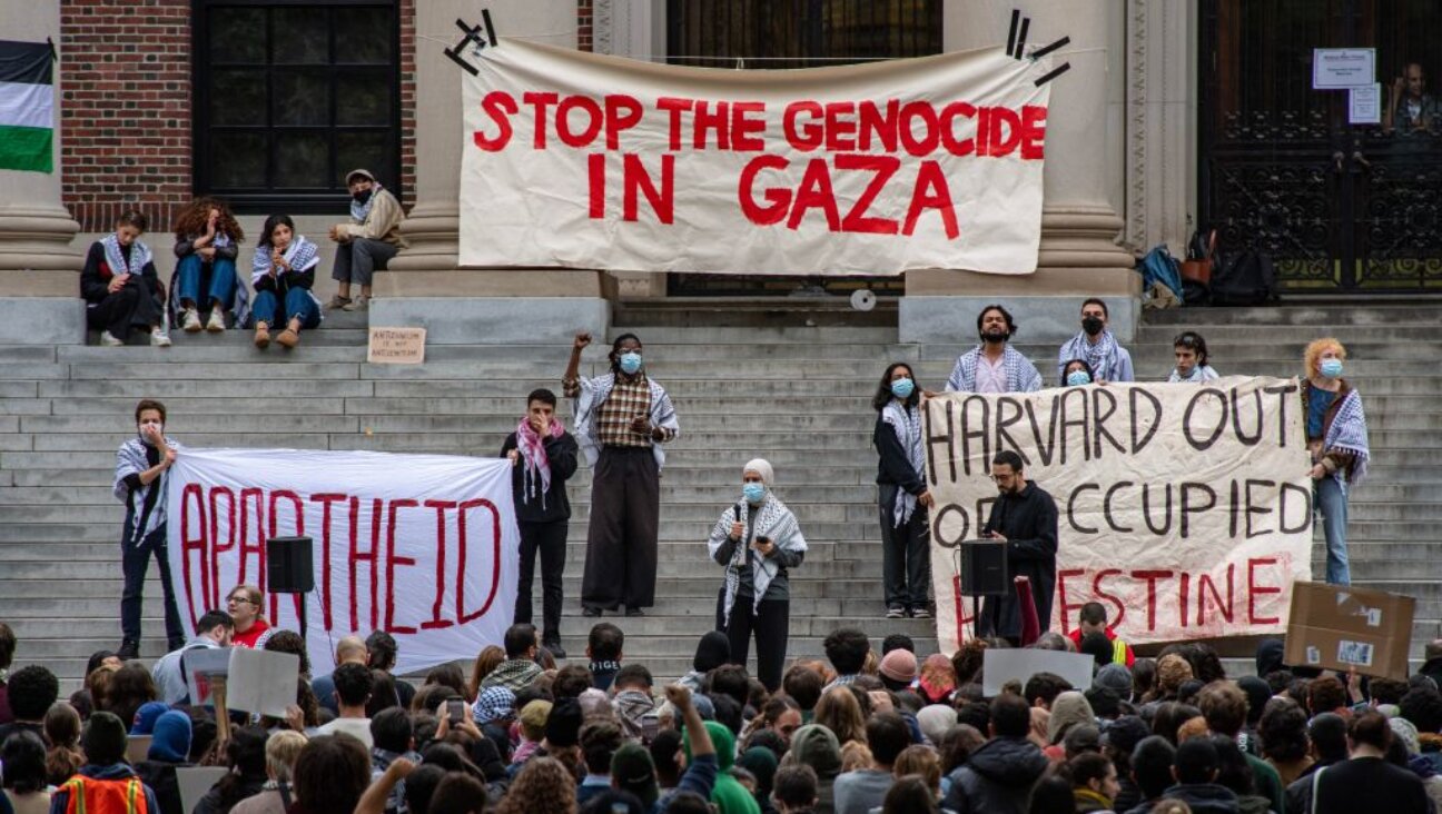 Pro-Palestinian groups gathered at Harvard University  to show support for Gaza, Oct. 14, 2023.