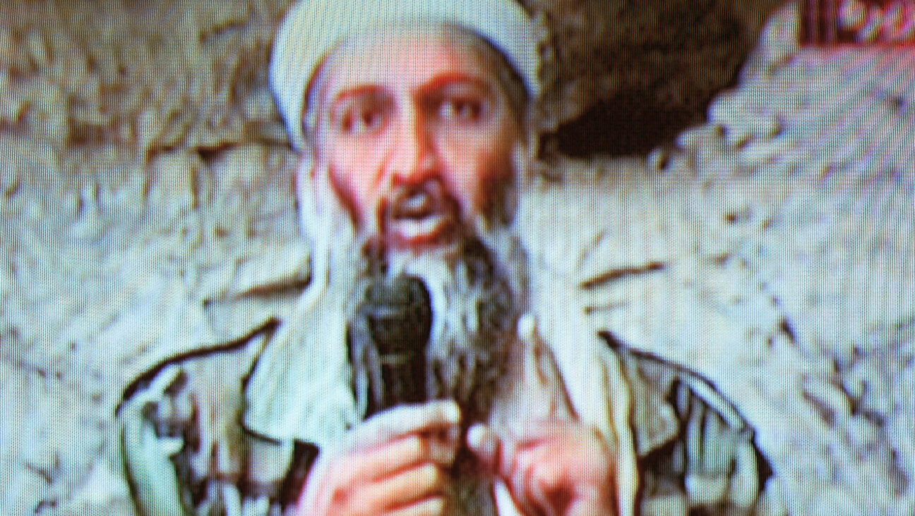 Osama bin Laden in a video broadcast by Al Jazeera in 2001.