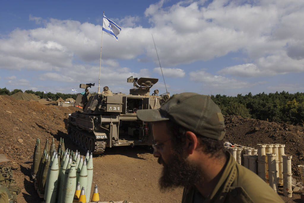 A soldier near the border with Lebanon Nov. 10. 