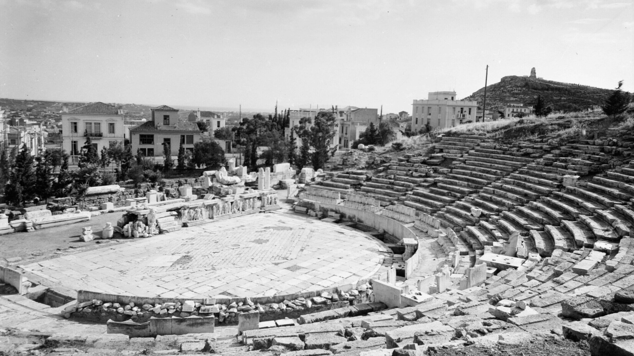 The Theatre of Bacchus in Athens.