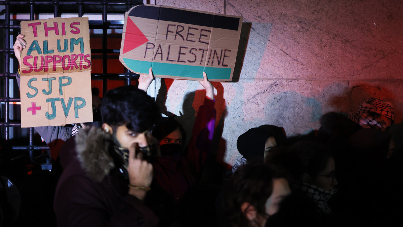 Protesters gather at Columbia University on Nov. 20.