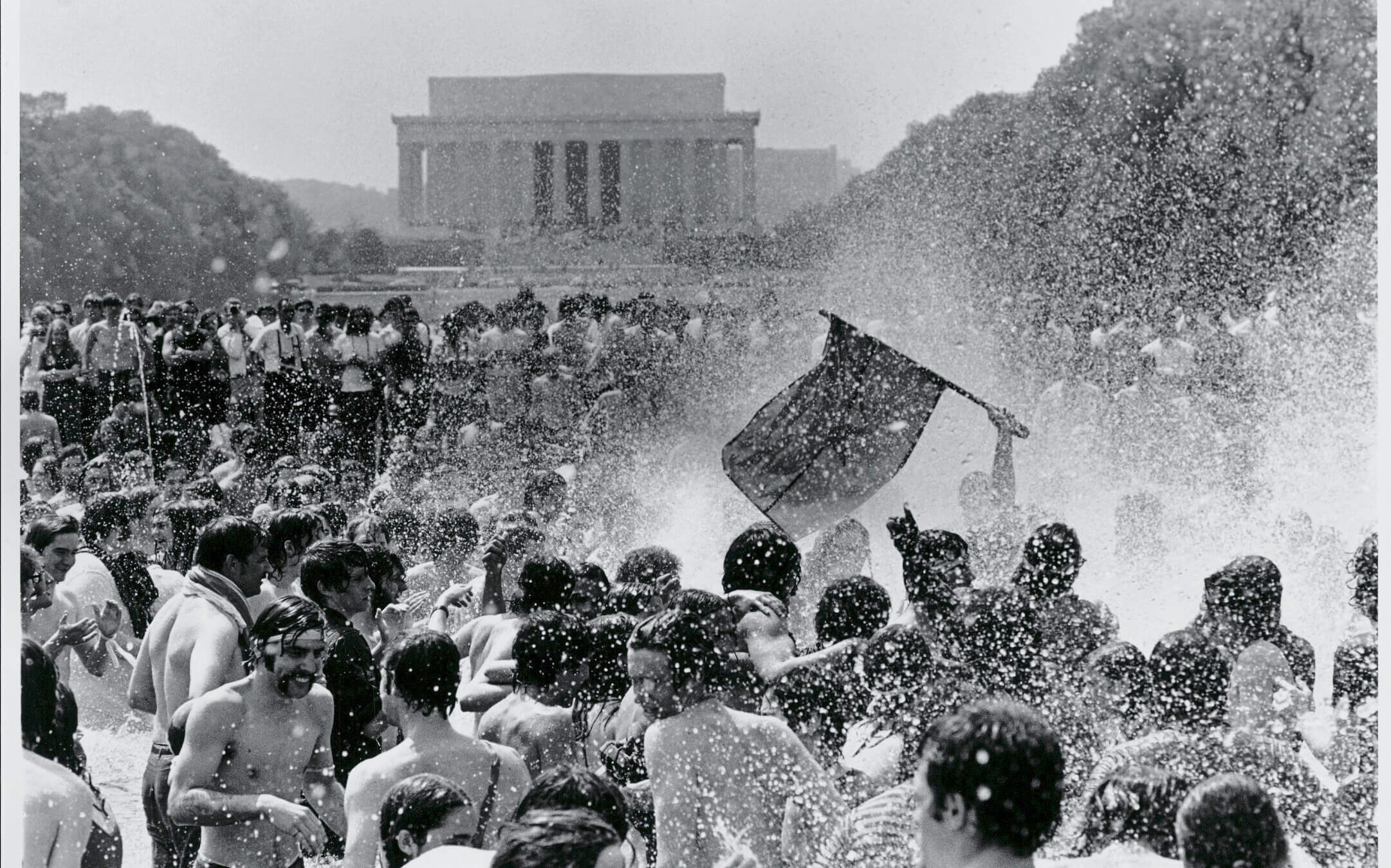 Protesters rally against the war in Vietnam, in Washington, DC, May 9, 1970. 