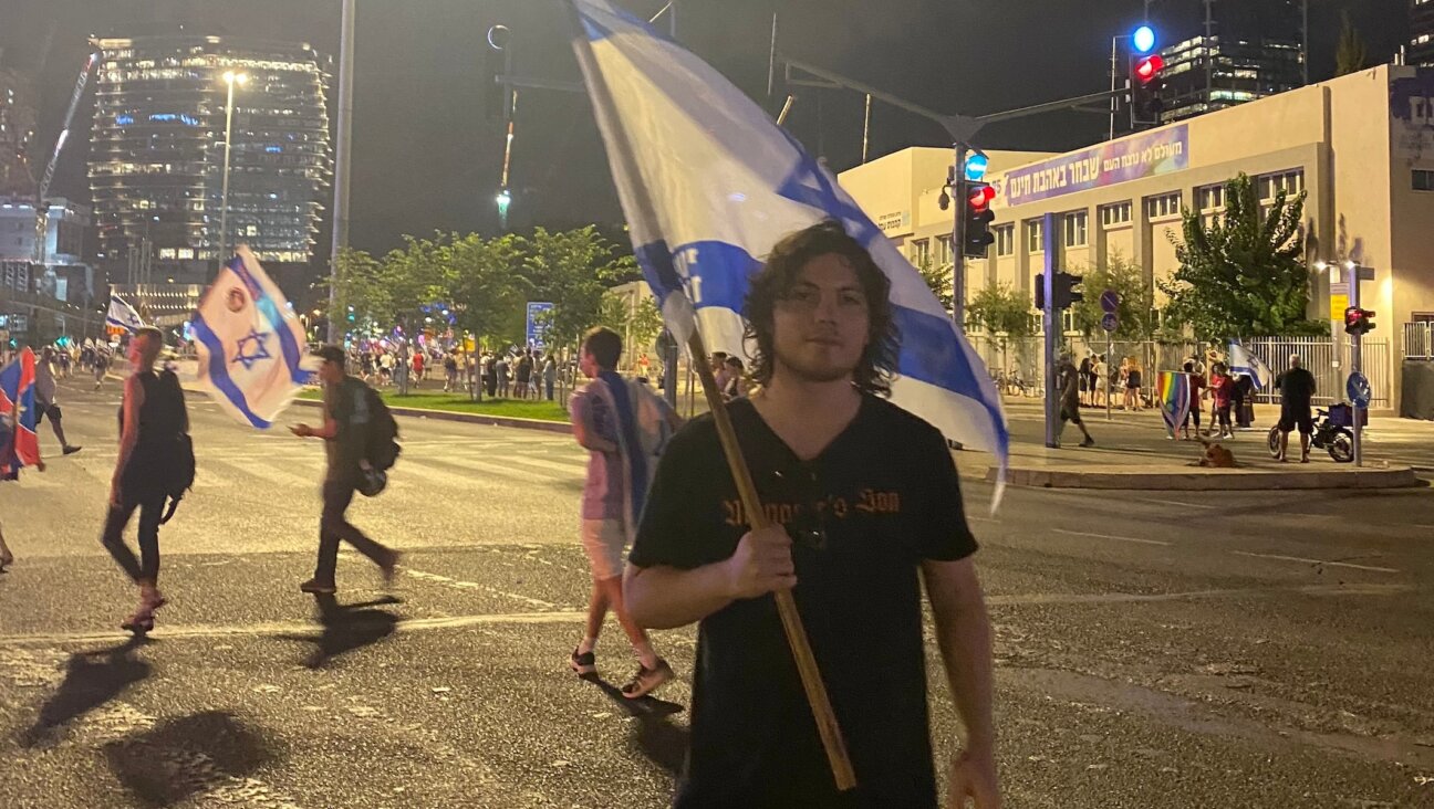 Sammy Tweedy participated in the mass protests against Israel’s judicial reform over the summer. (Courtesy of Tweedy)