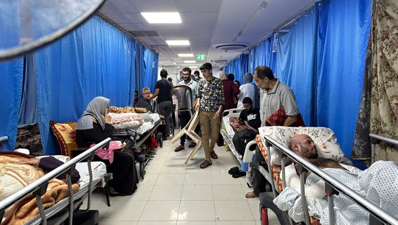 Patients and internally displaced people al-Shifa hospital in Gaza City last week.