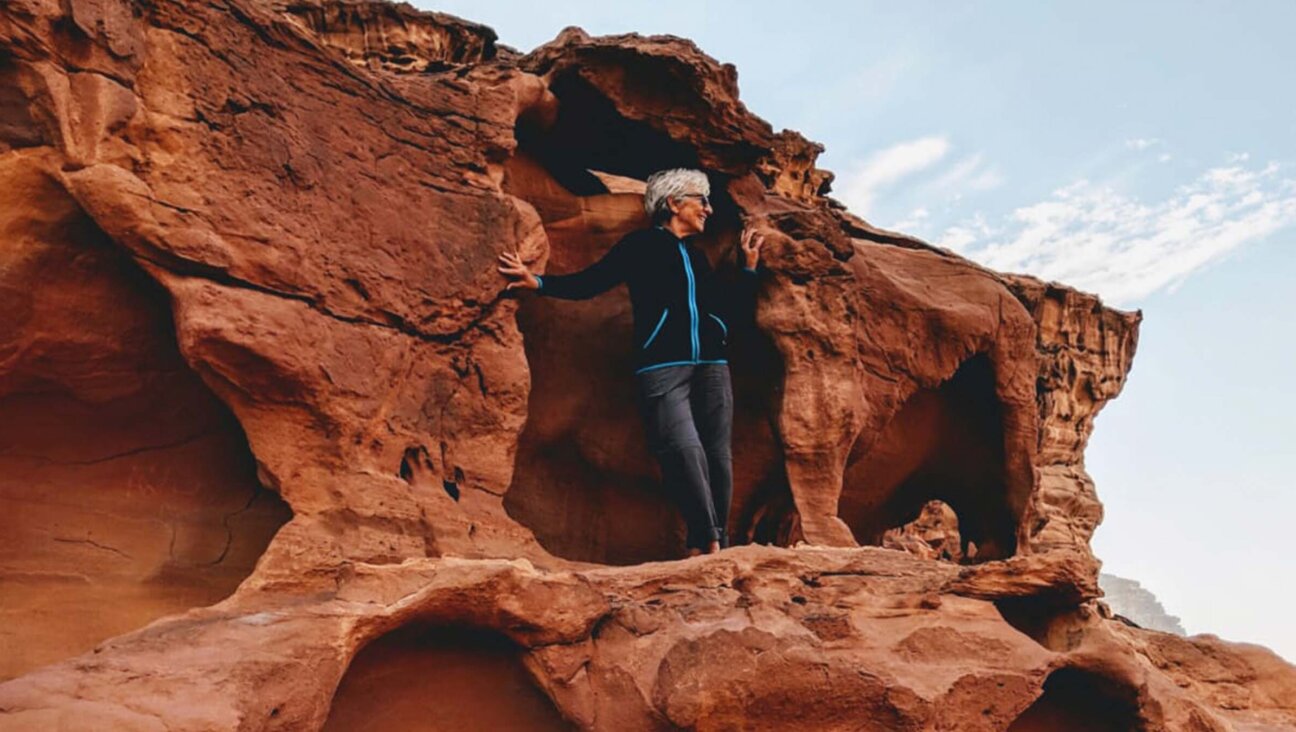 The Israeli peace activist Vivian Silver in 2018 at Wadi Rum, Jordan