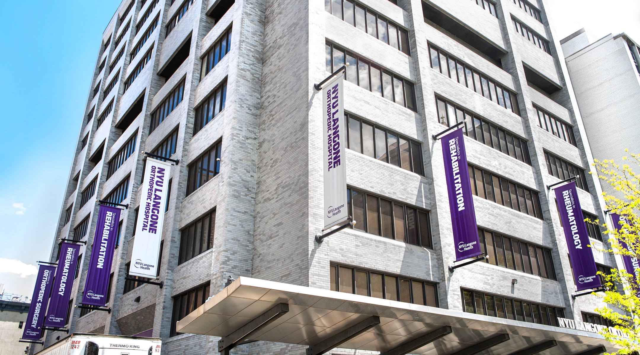 NYU Langone hospital, New York, New York, May 7, 2020. (GHI/Education Images/Universal Images Group via Getty Images)