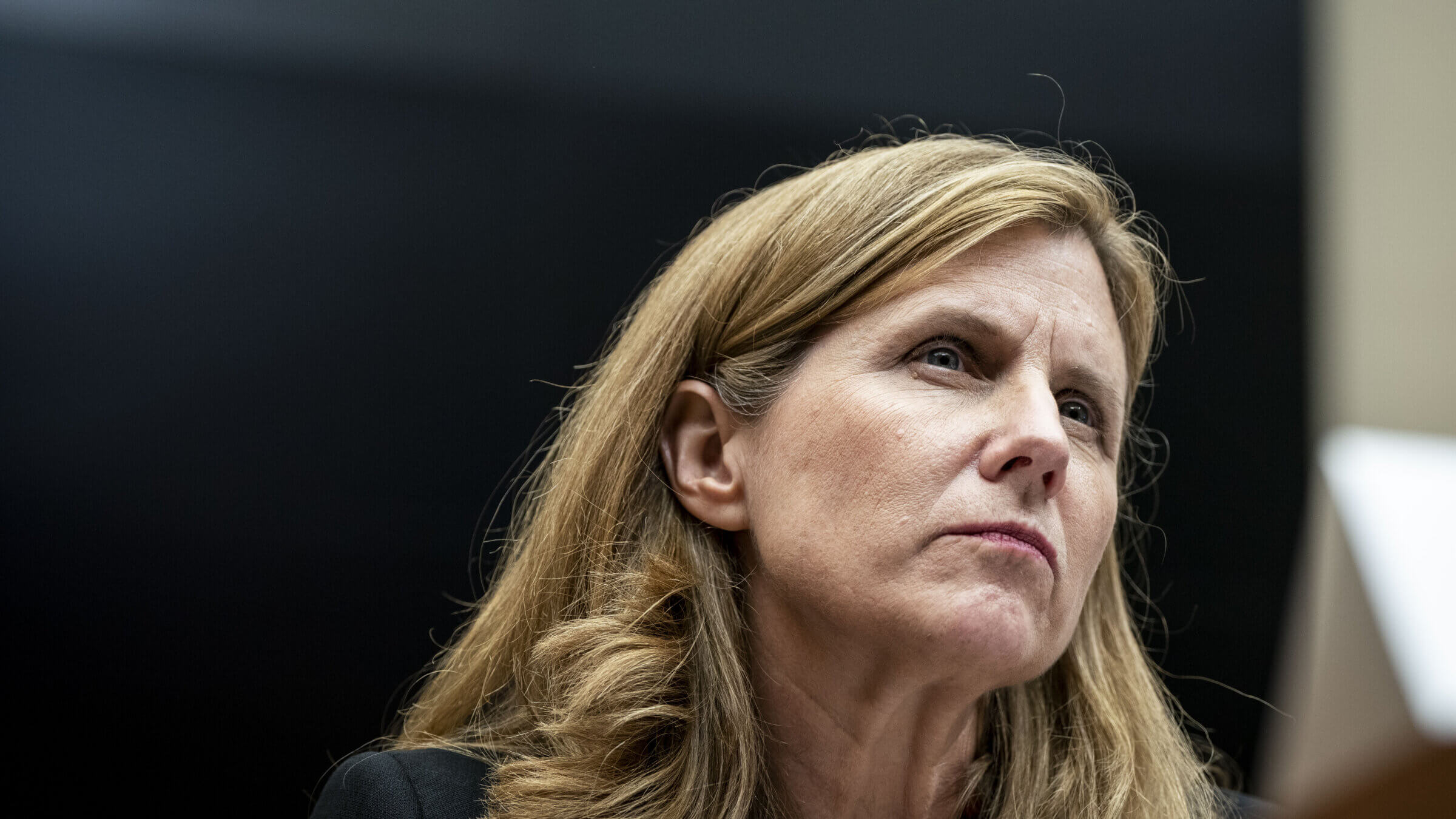 Liz Magill, president of the University of Pennsylvania, during a House Education and the Workforce Committee hearing in Washington, D.C.,  on Tuesday, Dec. 5, 2023.