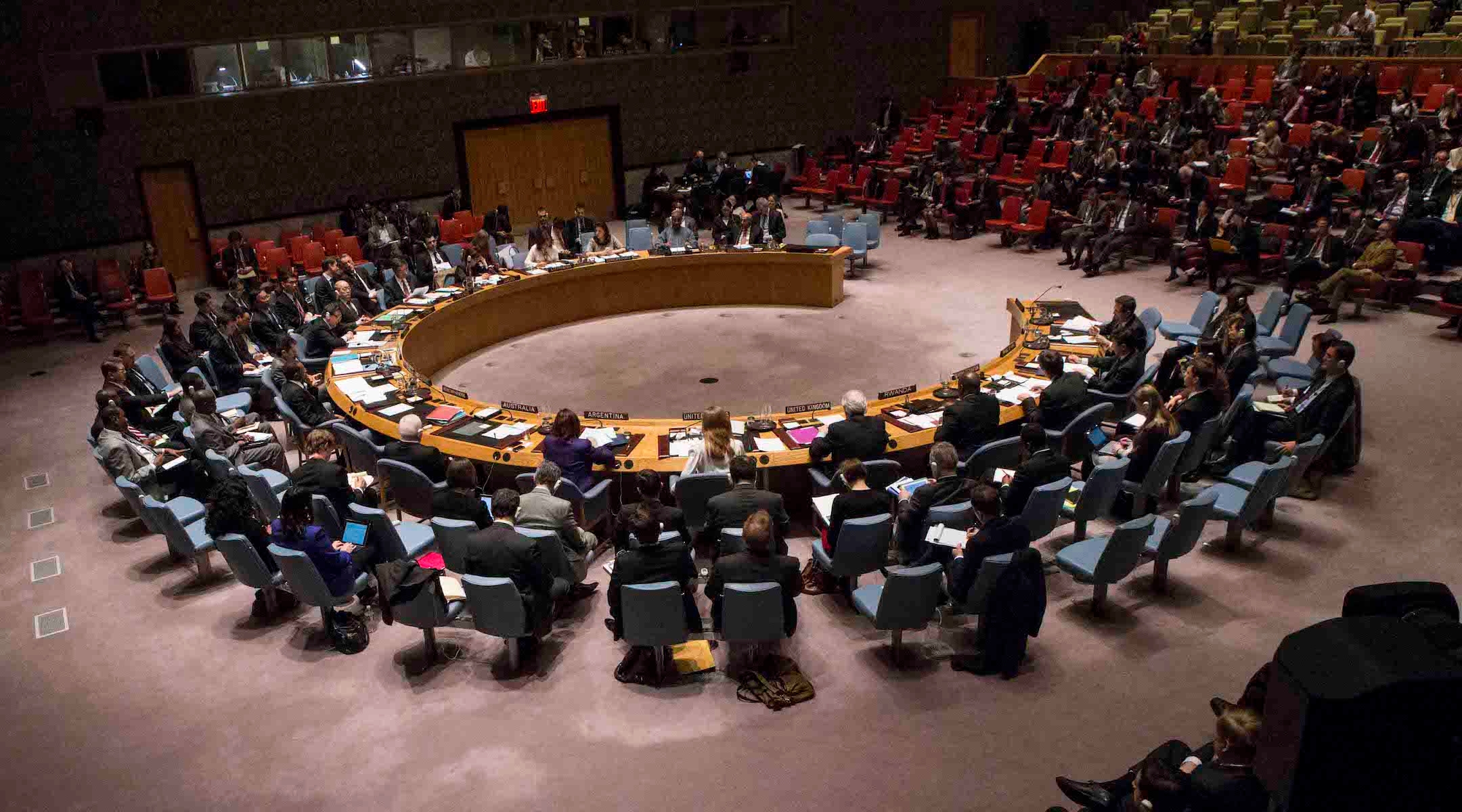 A view of the U.N. Human Rights Council at United Nations headquarters in New York in 2014. (Kena Betancur/Getty Images)