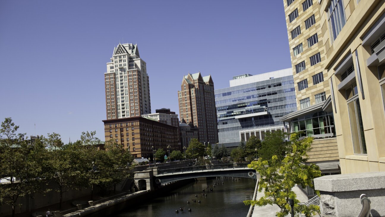 Overlooking the Providence River in downtown Providence, Rhode Island. 