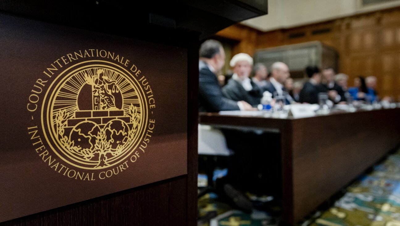 The International Court of Justice in The Hague on Jan. 12, 2024, prior to the hearing of the genocide case against Israel, brought by South Africa