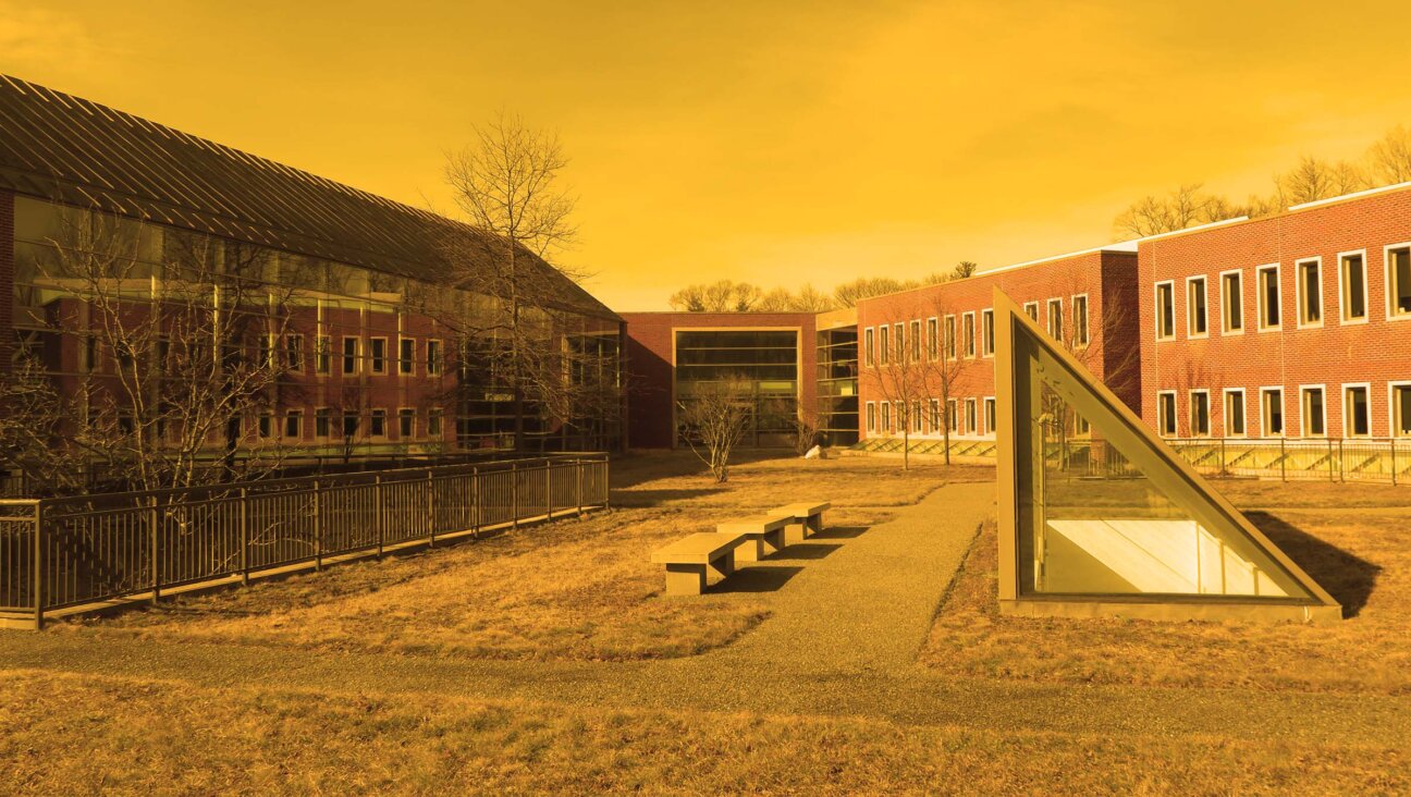 A filtered image of Hebrew College in Newton, Mass., where Rabbi Art Green served as the founding dean until 2022. 