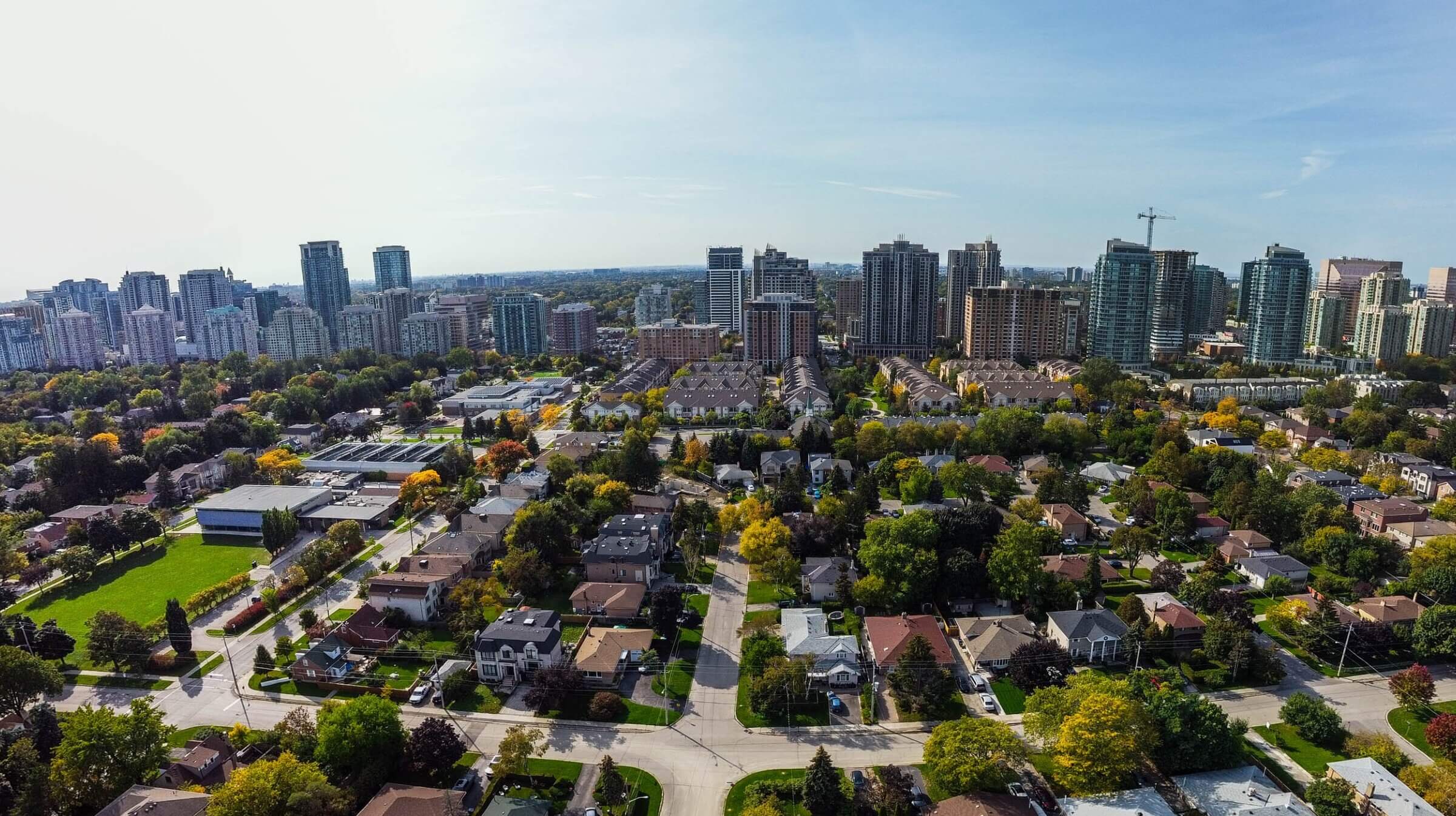 View of the North York district of Toronto on Dec. 26, 2021