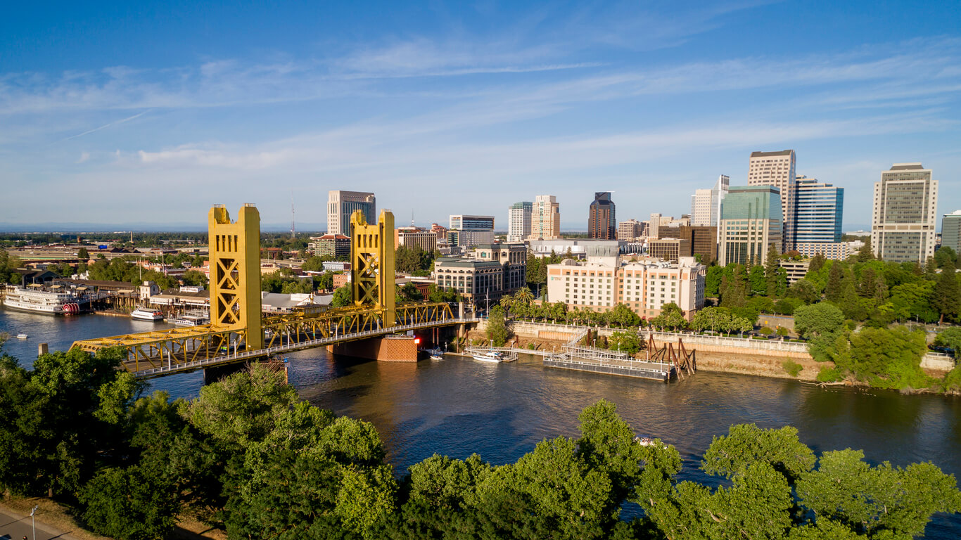 The city of Sacramento, California.