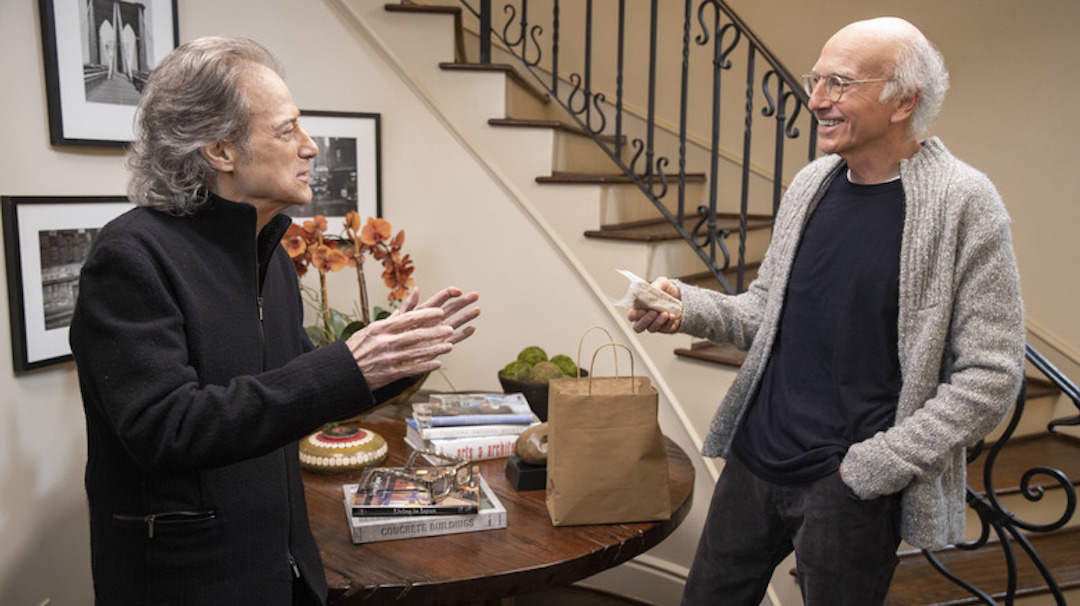 Richard Lewis and Larry David in an episode of “Curb Your Enthusiasm.” (HBO)