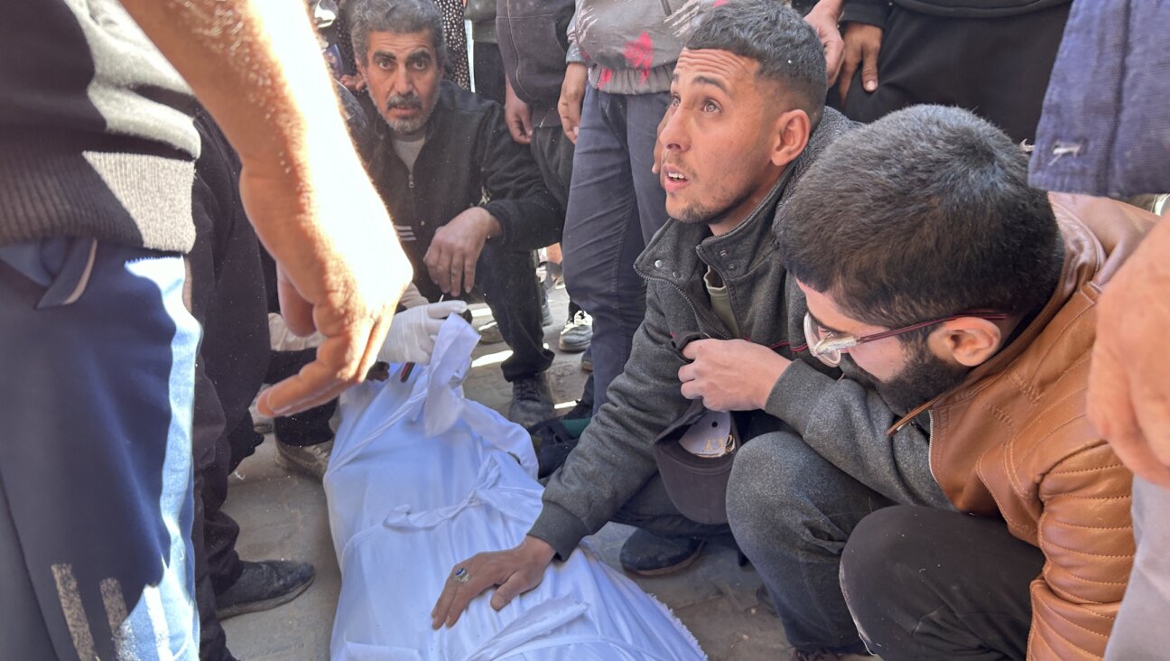 The funeral of Palestinians are brought from the Kamal Adwan hospital after Israeli forces opened fire on Palestinians waiting for humanitarian aid trucks at Al-Rashid Street in Gaza City, Gaza, Feb. 29, 2024. (Mahmud Isa/Anadolu via Getty Images)