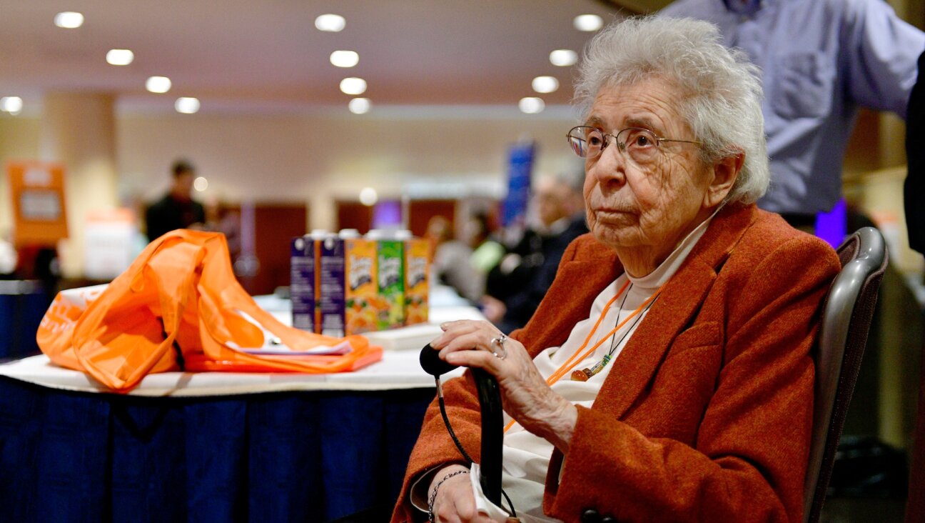 Kathy Goldman, founder of Food Bank for New York City, attends the organization’s 29th Annual Conference on Hunger and Poverty at Marriott Marquis Times Square, Feb. 13, 2020. (Eugene Gologursky/Getty Images for Food Bank for New York City)