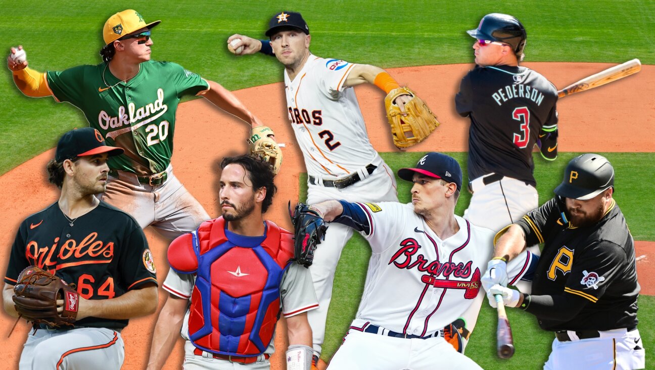 Clockwise from top left: Zack Gelof, Alex Bregman, Joc Pederson, Rowdy Tellez, Max Fried, Garrett Stubbs and Dean Kremer. (Getty Images; Design by Mollie Suss)