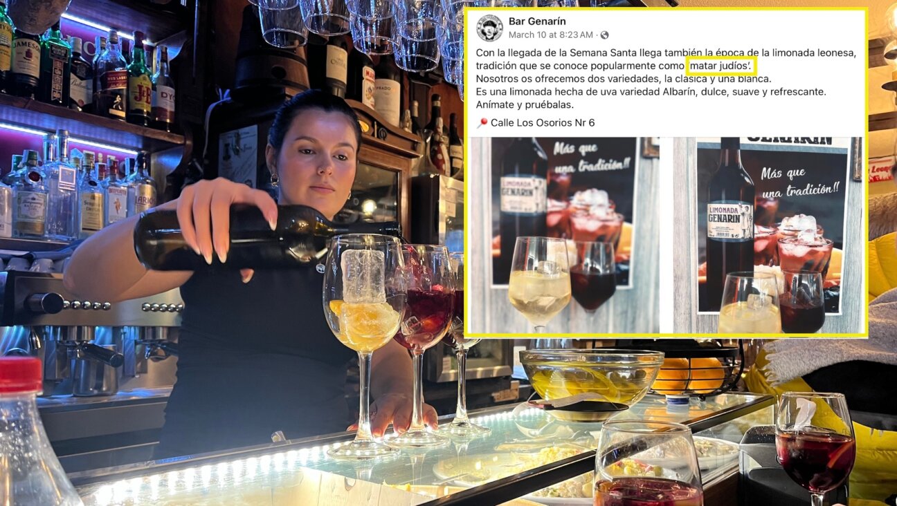 Some bars in León, Spain advertise that they serve “Mata judios” cocktails, though most menus say “limonada.” (Shira Li Bartov)