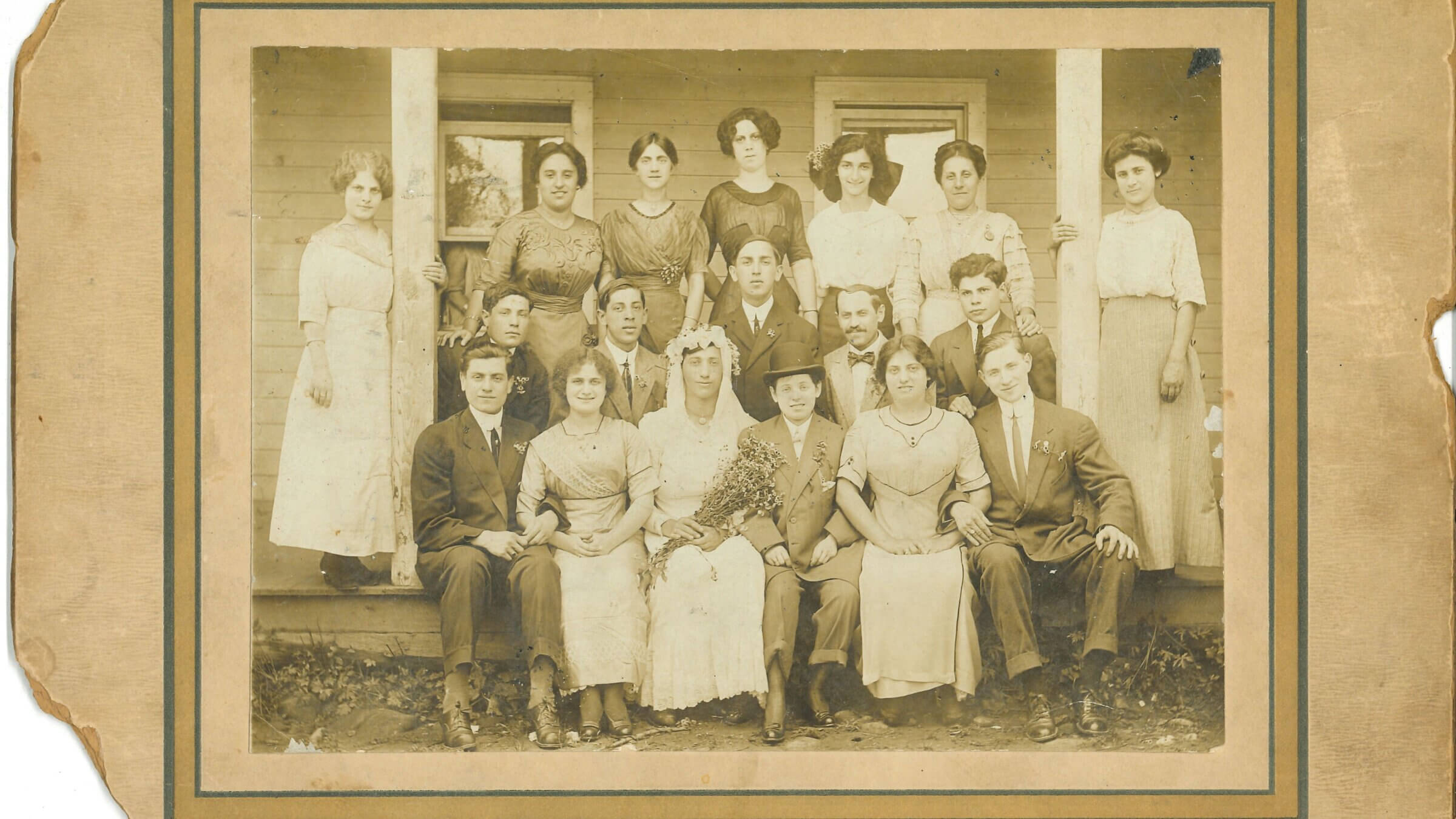 A drag wedding in the Catskills circa 1910, when Jews would board with farmers for vacation.
