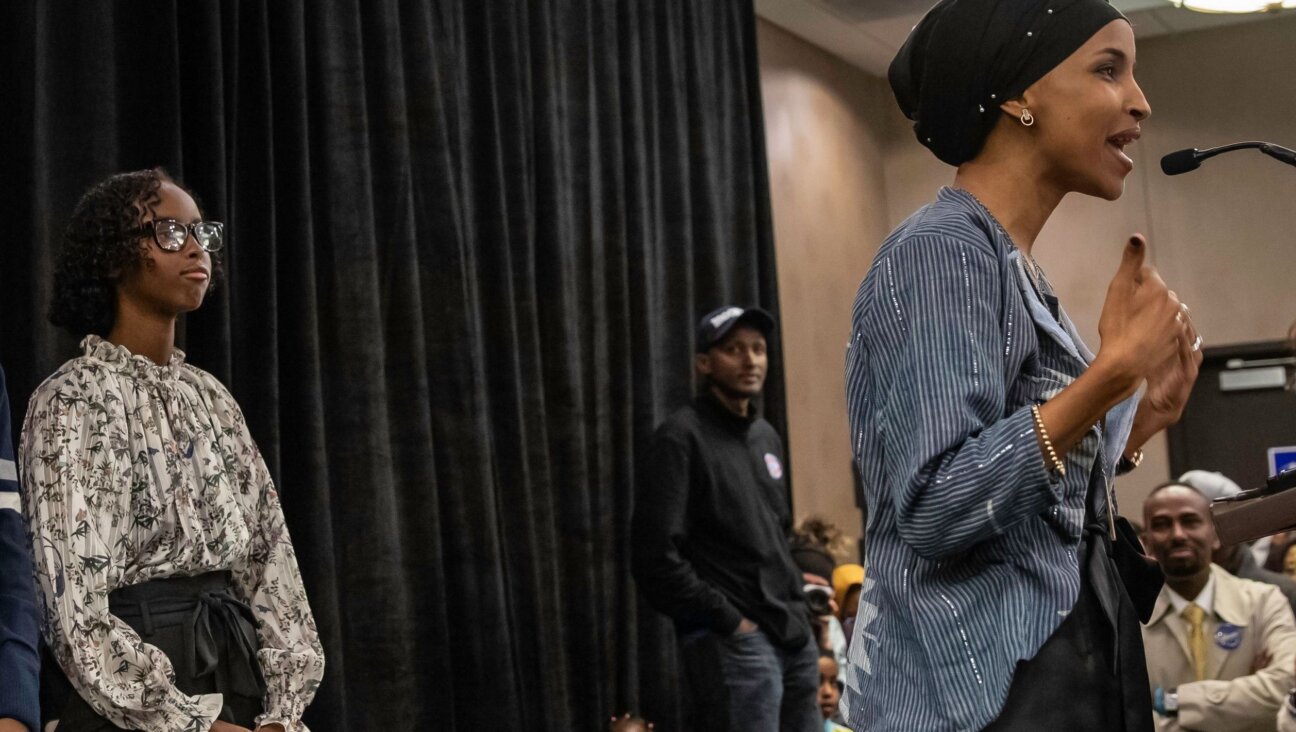 Rep. Ilhan Omar and her daughter Isra Hirsi at her victory speech on Nov, 6, 2018,