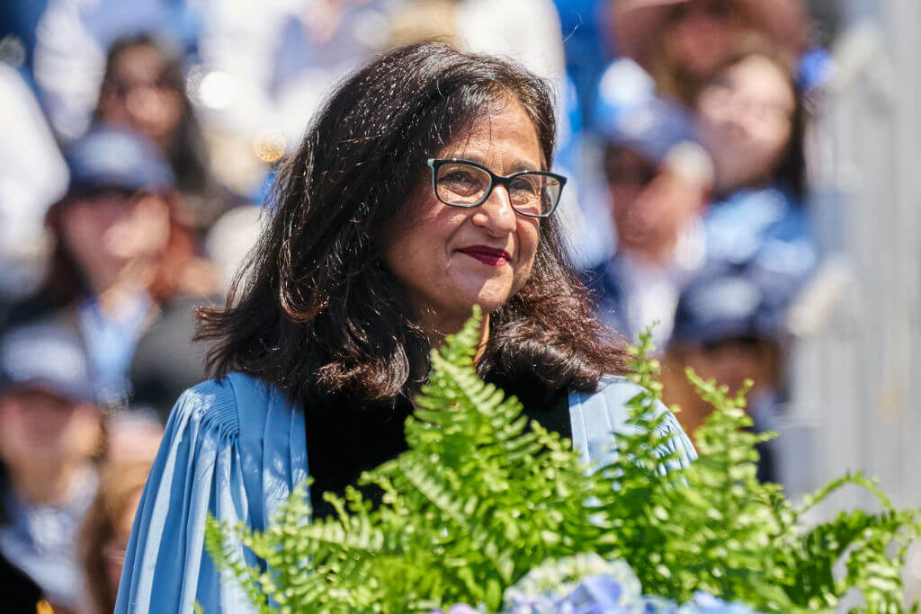 Nemat Minouche Shafik, president of Columbia University, on May 17, 2023. 