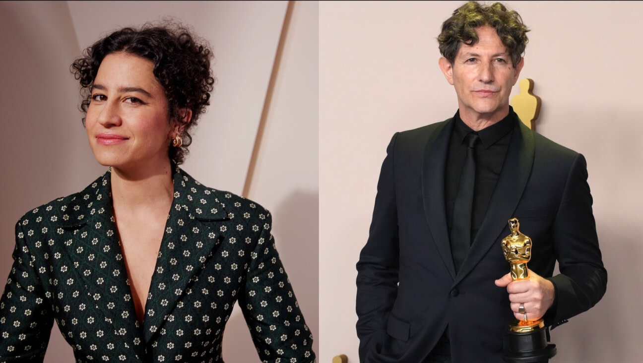 Ilana Glazer, left, was among 150+ Jewish creatives to sign an open letter in support of Jonathan Glazer’s Israel-critical Oscars speech. (Ilana Glazer by Corey Nickols/Getty Images for IMDb; Jonathan Glazer by Jeff Kravitz/FilmMagic)