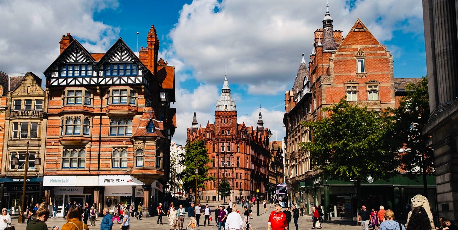 King Street in Nottingham, England.