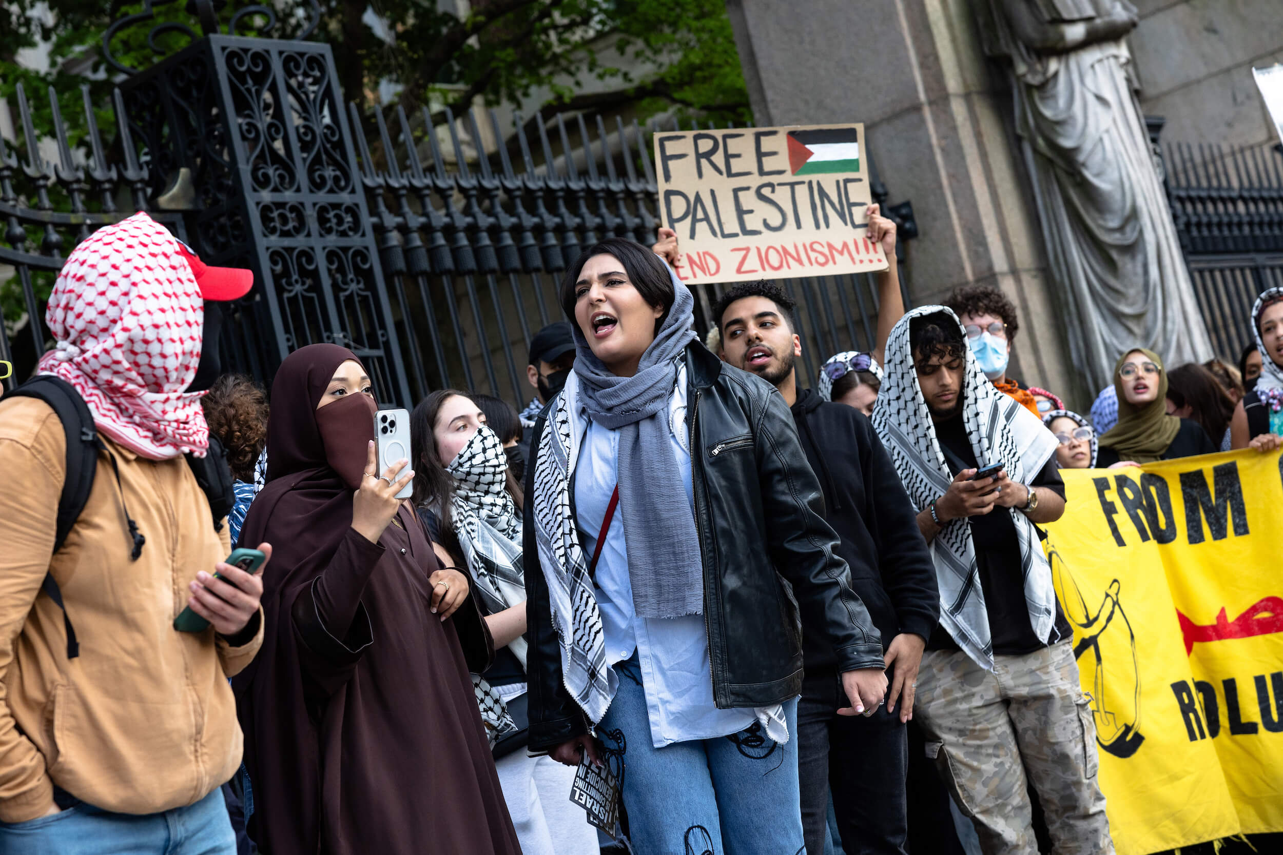 Columbia university graduation pro-Palestinian protests