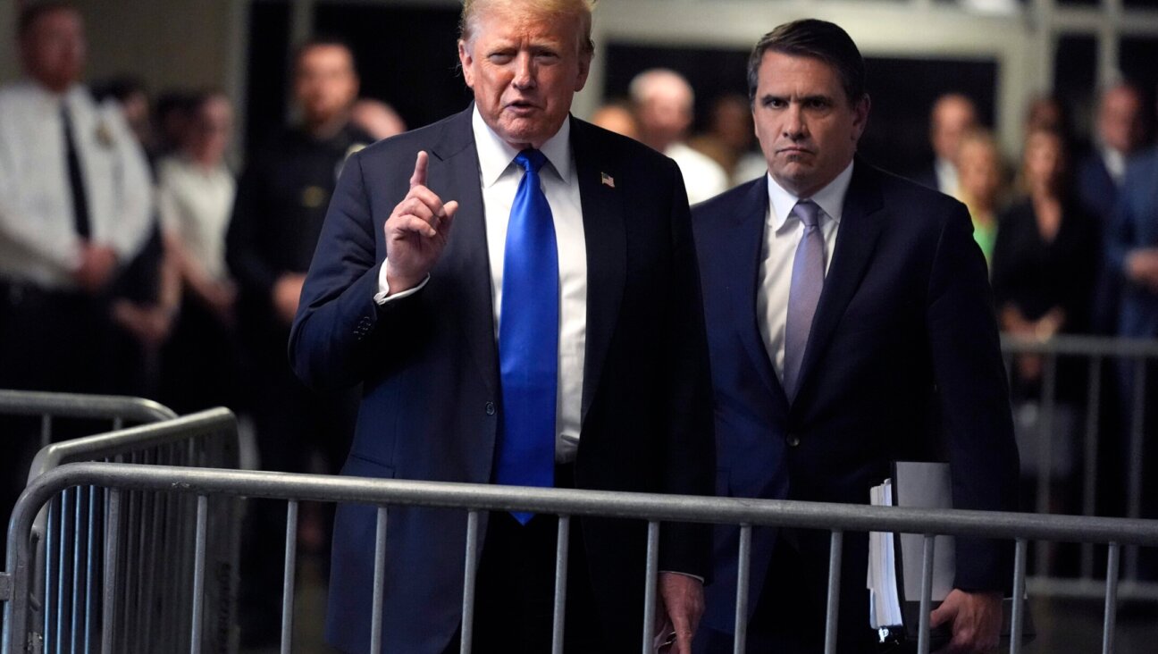 Former U.S. President Donald Trump speaks to the media after leaving court following his hush money trial at Manhattan Criminal Court on May 30, 2024, in New York City. (Seth Wenig-Pool/Getty Images)