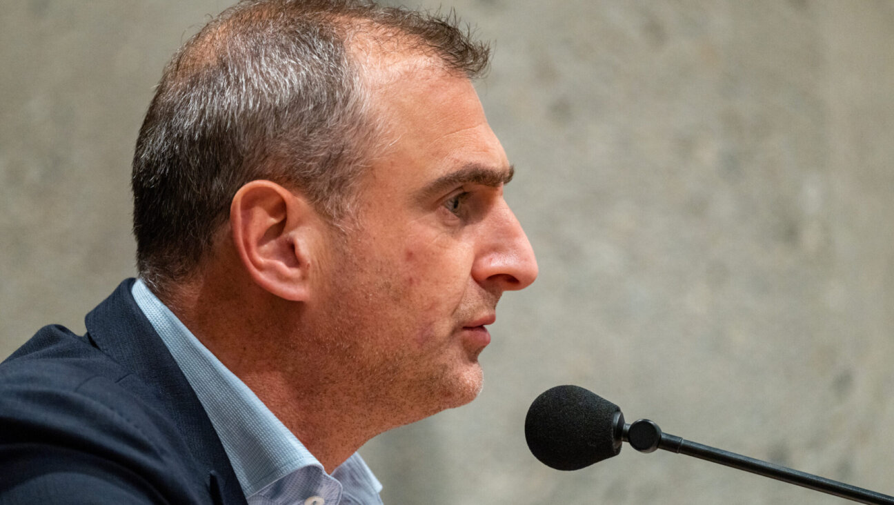 Gidi Markuszower of the Party for Freedom looks on during a debate at the Dutch parliament in Den Haag, Netherlands, May 16, 2023. (Jeroen Meuwsen/DeFodi Images via Getty Images)