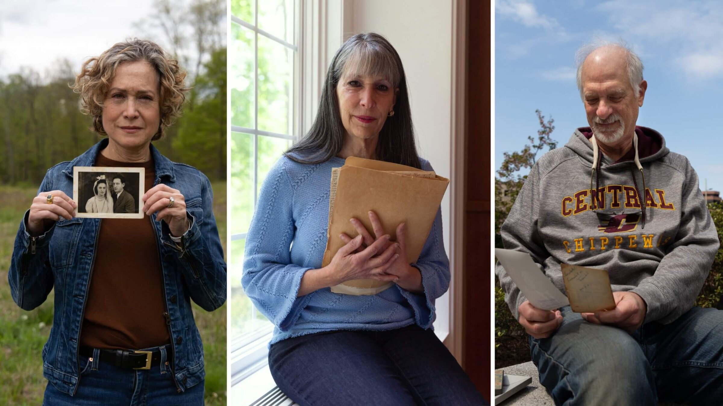 From left to right: Ziporah Janowski, Joan Poulin and Michael Gyory. 