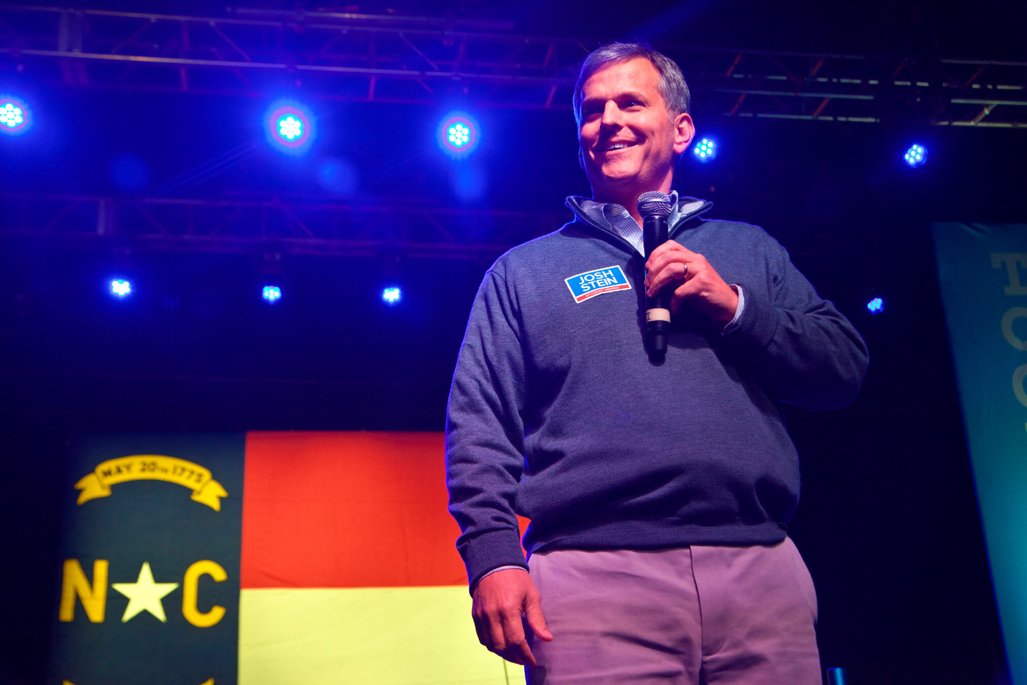 Josh Stein speaks during a Get Out the Vote event in Charlotte on Nov. 6, 2016 when he was a candidate for attorney general.