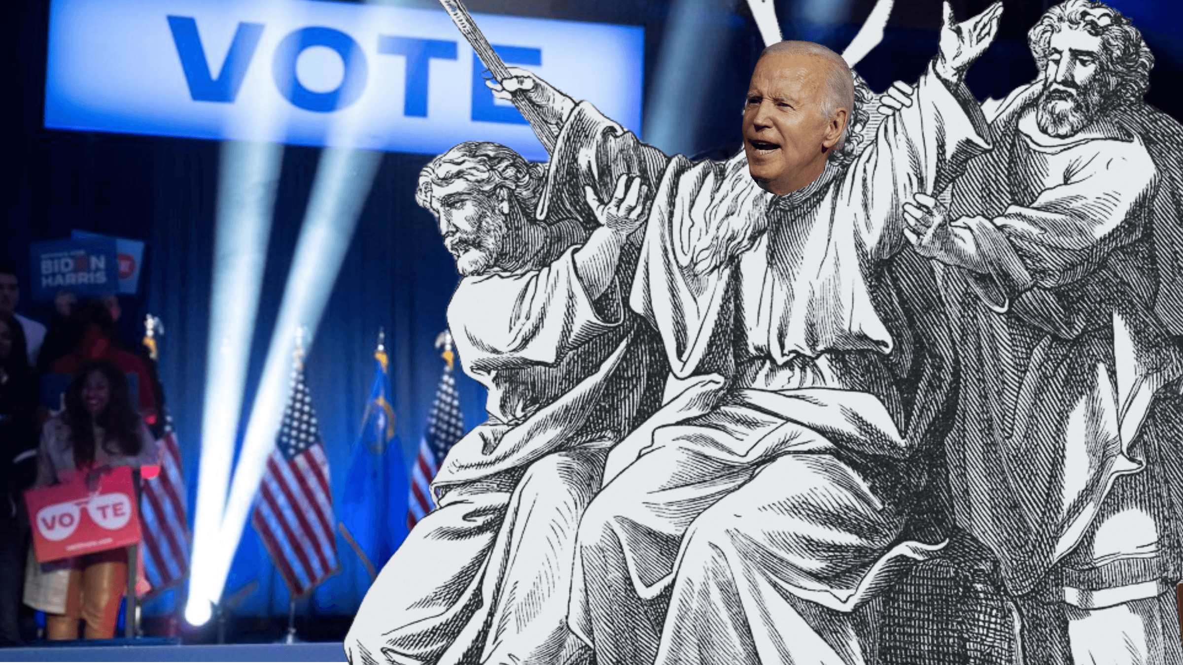 Rabbi Michael S. Beals, who President Joe Biden calls “his rabbi,” said now is the time for Democrats to rally around Biden and hold up his arms, as Aaron and Hur did for Moses while Joshua was battling Amalek.