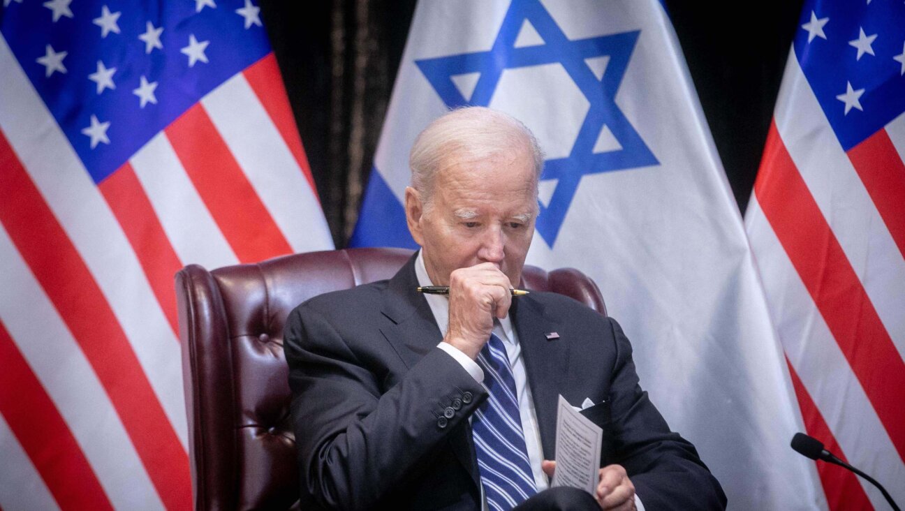 President Joe Biden during a visit to Israel on Oct. 18, 2023, after the onset of the Israel-Hamas war. 