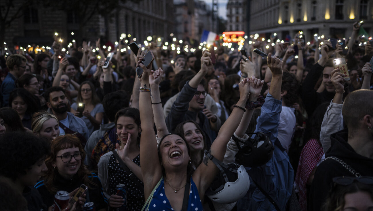 Jubilation in the streets of Paris over the far-right’s defeat in French elections Sunday night. Some Jews worry about the ascendance of a left-wing coalition.