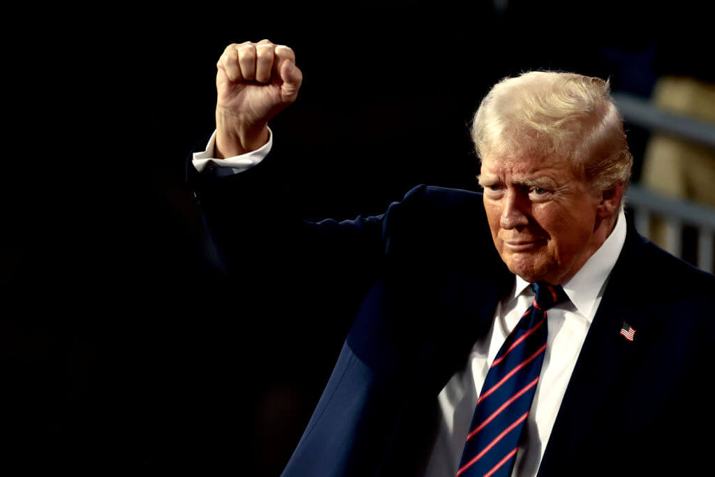 Former President Donald Trump at the Republican National Convention (RNC) on July 17, 2024. 