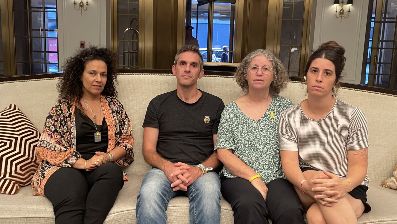 From L to R: Nina Venkart, mother of Israeli hostage Omer Venkart; Udi Rosen, cousin of deceased hostage Tal Haimi; Freed American hotage Aviva Siegel; and Elan Siegel, daughter of Aviva and hostage Keith Siegel on July 21, 2024.