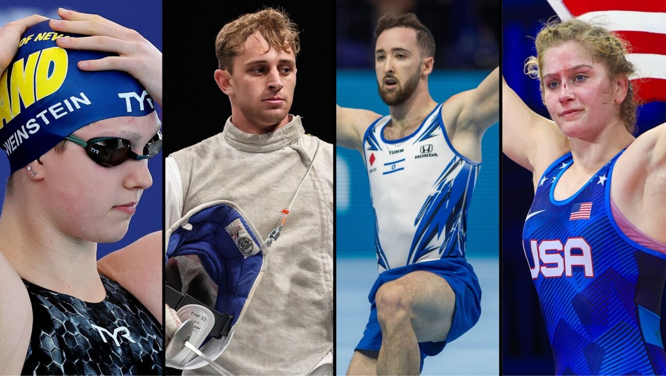 L-R: Claire Weinstein, Nick Itkin, Artem Dolgopyat and Amit Elor. (Getty Images)