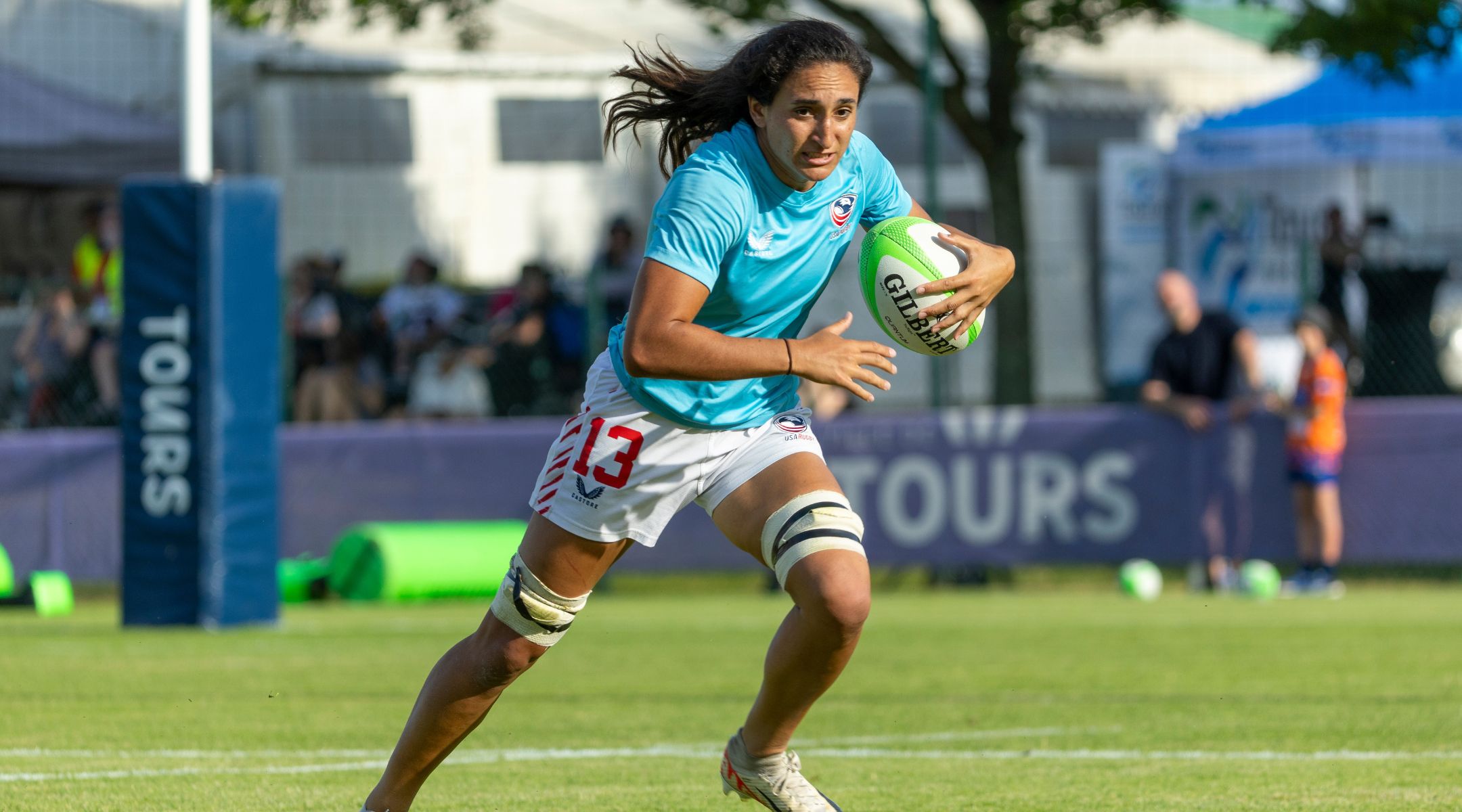 Sarah Levy during a pre-Olympics scrimmage with Ireland, July 18, 2024, in Tours, France. (Alex Ho/ISI Photos/Getty Images)