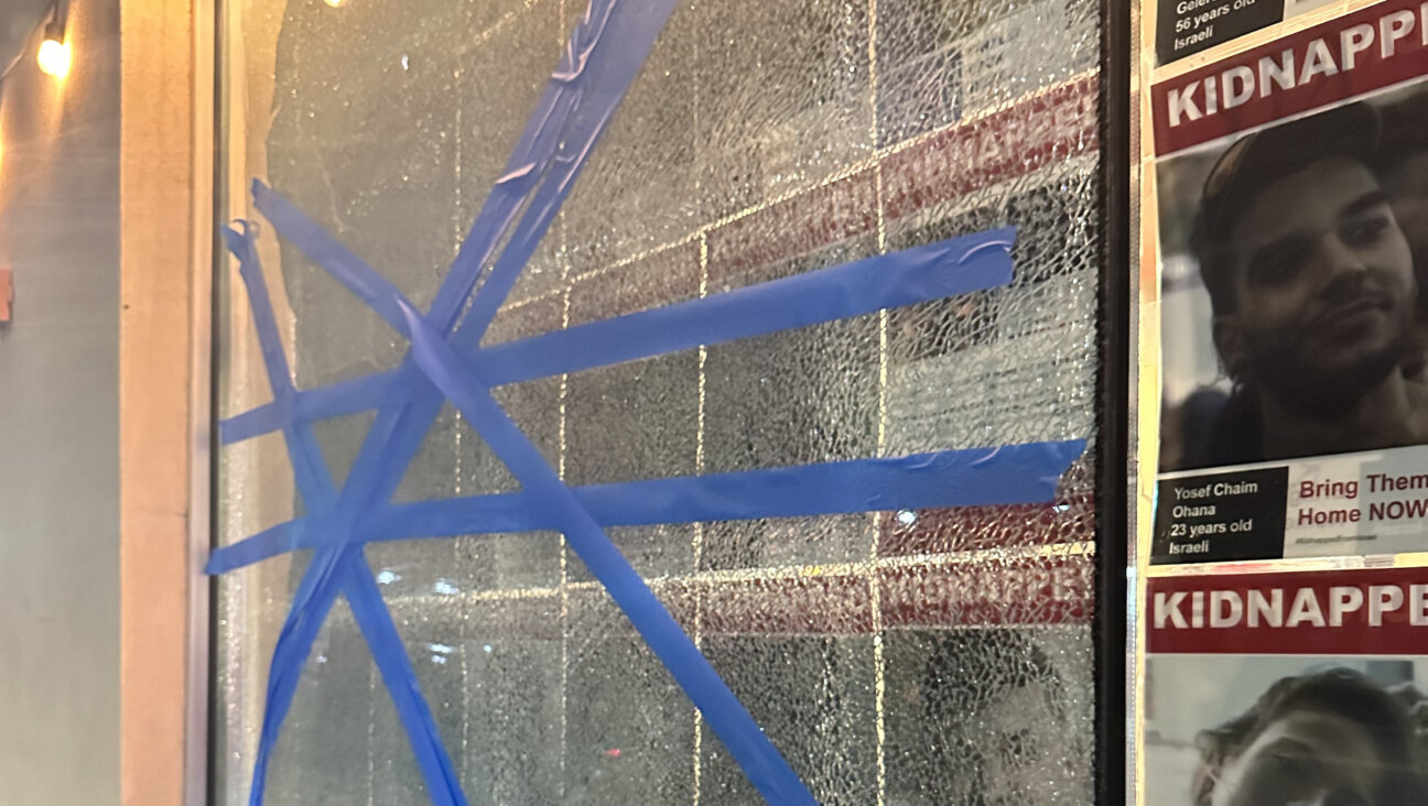 Vandals shattered the front window of the Golden Globe diner. earlier this month. 