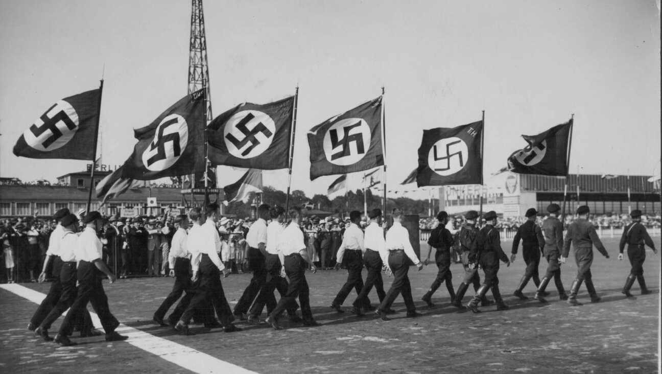 Hitler Youth recruits in a Nazi Party parade in Berlin on June 12, 1932. 