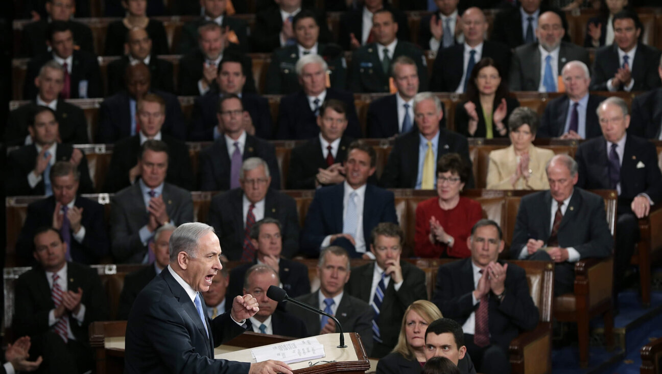 Israeli Prime Minister Benjamin Netanyahu addresses a joint meeting of the United States Congress in 2015.