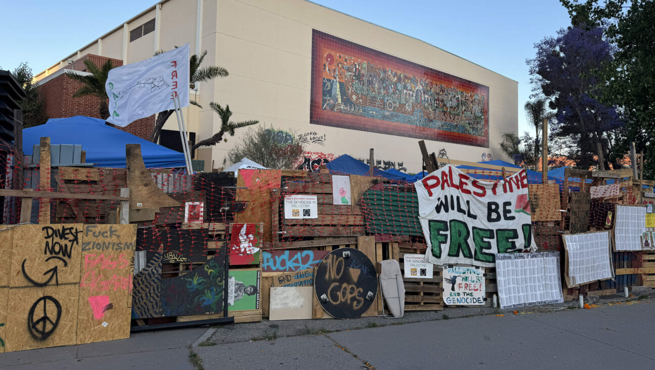 A-pro-Palestinian protestor encampment at Cal State LA, pictured in June. 