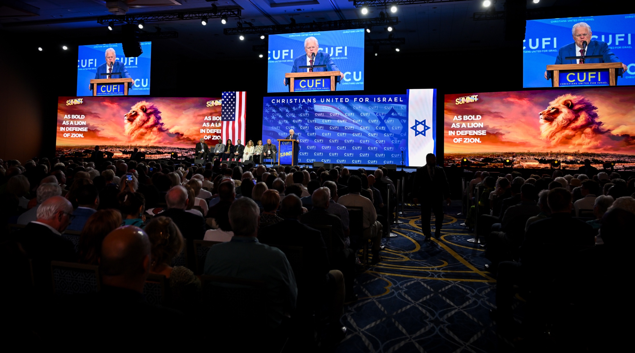 Pastor John Hagee addresses a conference of Christians United for Israel, National Harbor, Maryland, June 29, 2024. (CUFI)