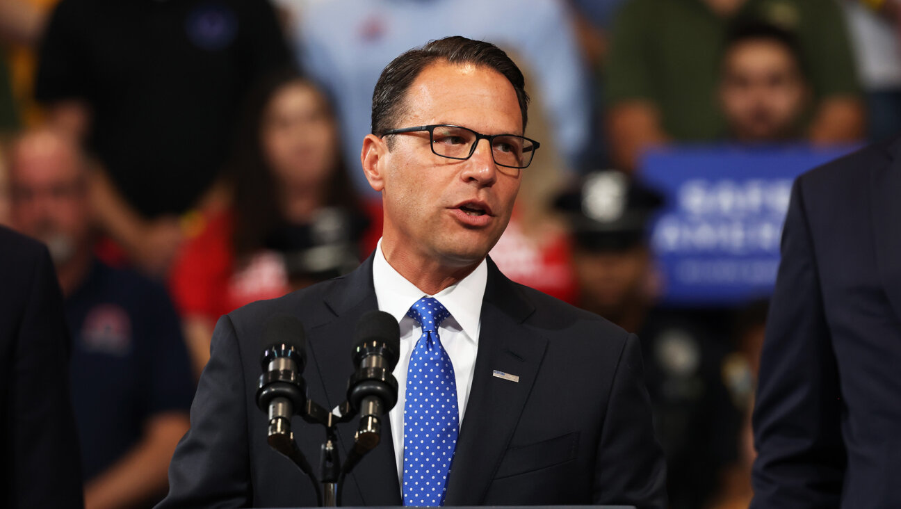 Pennsylvania Attorney General Josh Shapiro speaks before President Joe Biden takes the stage to speak on his Safer America Plan at the Marts Center in Wilkes-Barre, Pennsylvania, Aug. 30, 2022. (Michael M. Santiago/Getty Images)