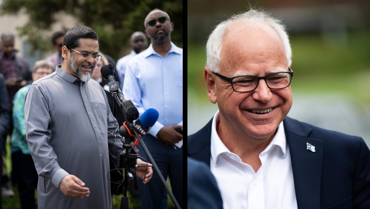 Minnesota Gov. Tim Walz (right) says he has no ‘personal relationship’ with Imam Asad Zaman (left) who praised Hamas’ Oct. 7 attack and shared a link to a pro-Hitler video. (Aaron Lavinsky/Star Tribune via Getty Images. Stephen Maturen/Getty Images)