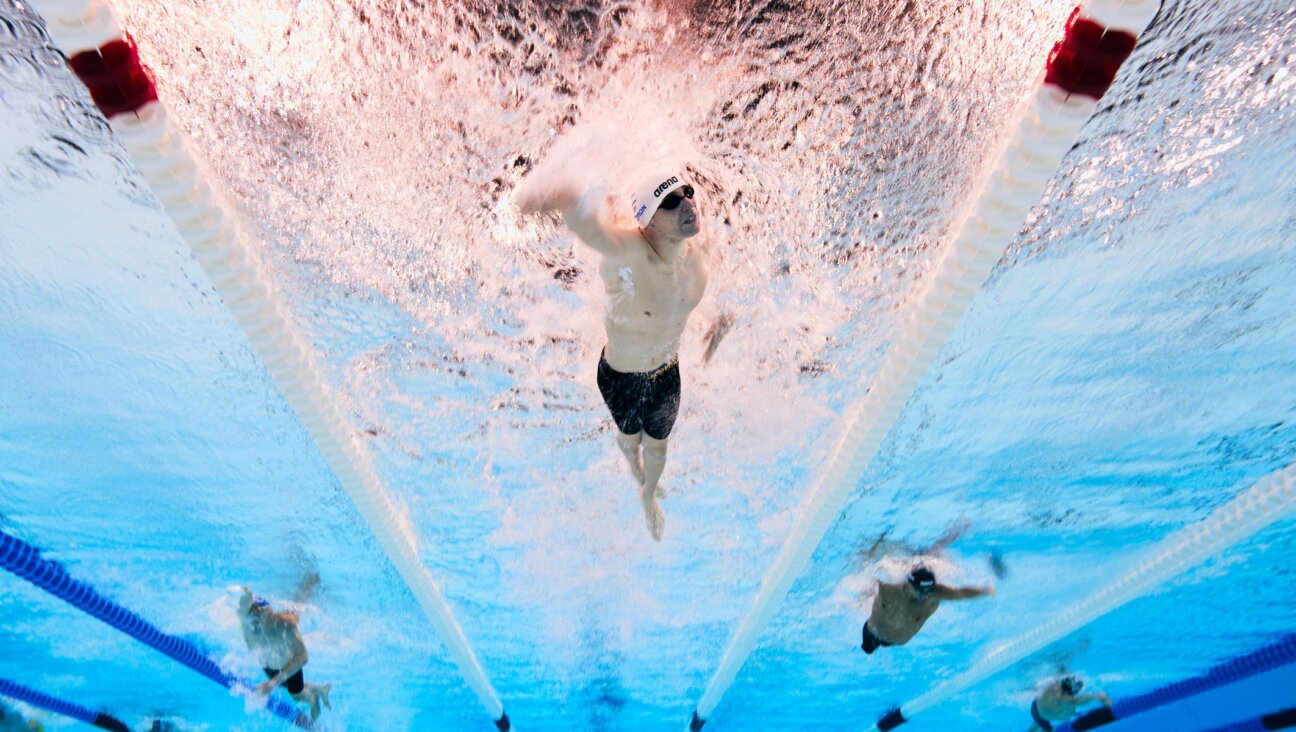 Ami Dadaon competes in the men’s 100-meter freestyle S4 heat at the Paris 2024 Summer Paralympic Games, Aug. 30, 2024, in Nanterre, France. (Adam Pretty/Getty Images)