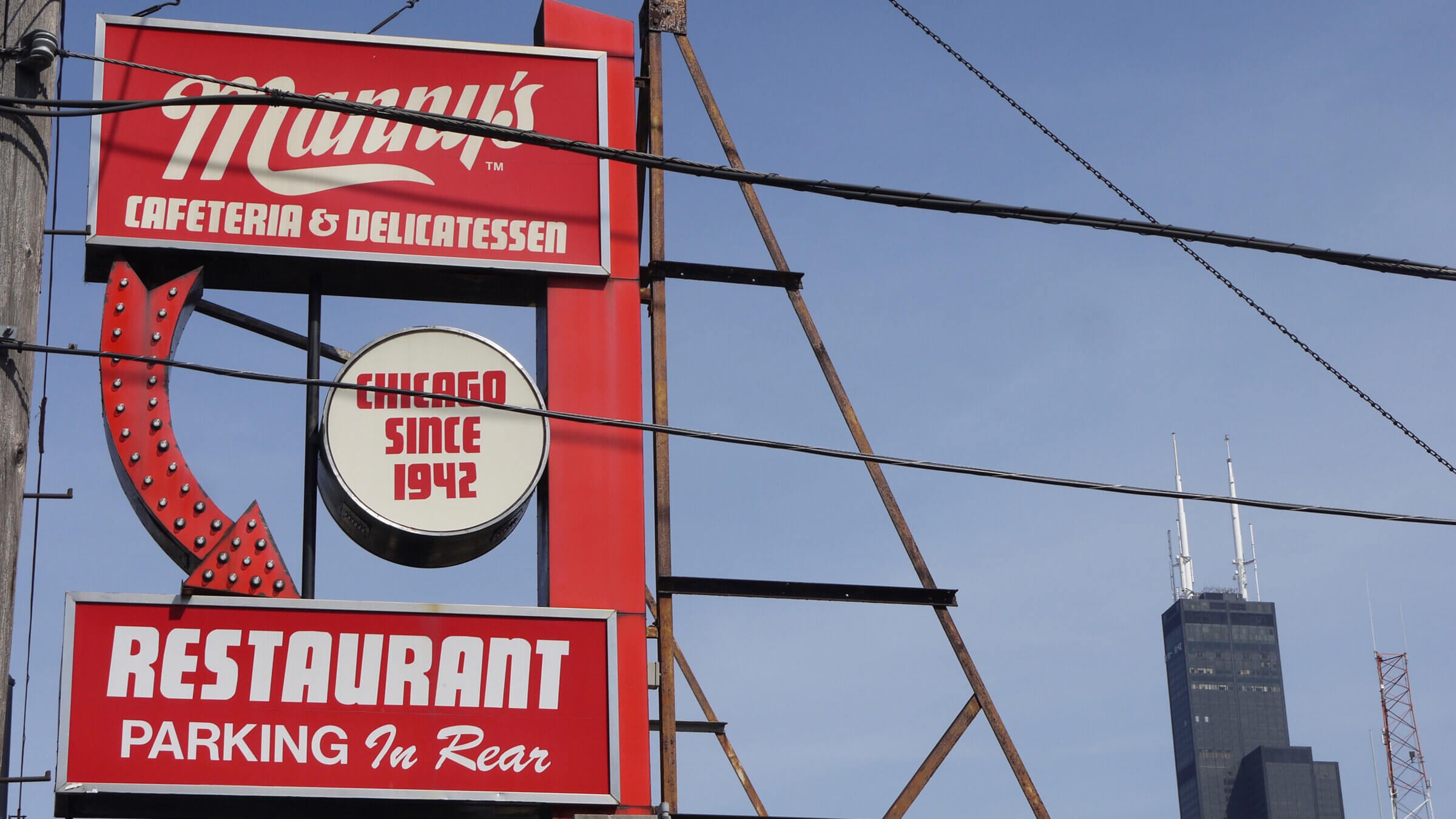 Manny's Cafeteria and Delicatessen.