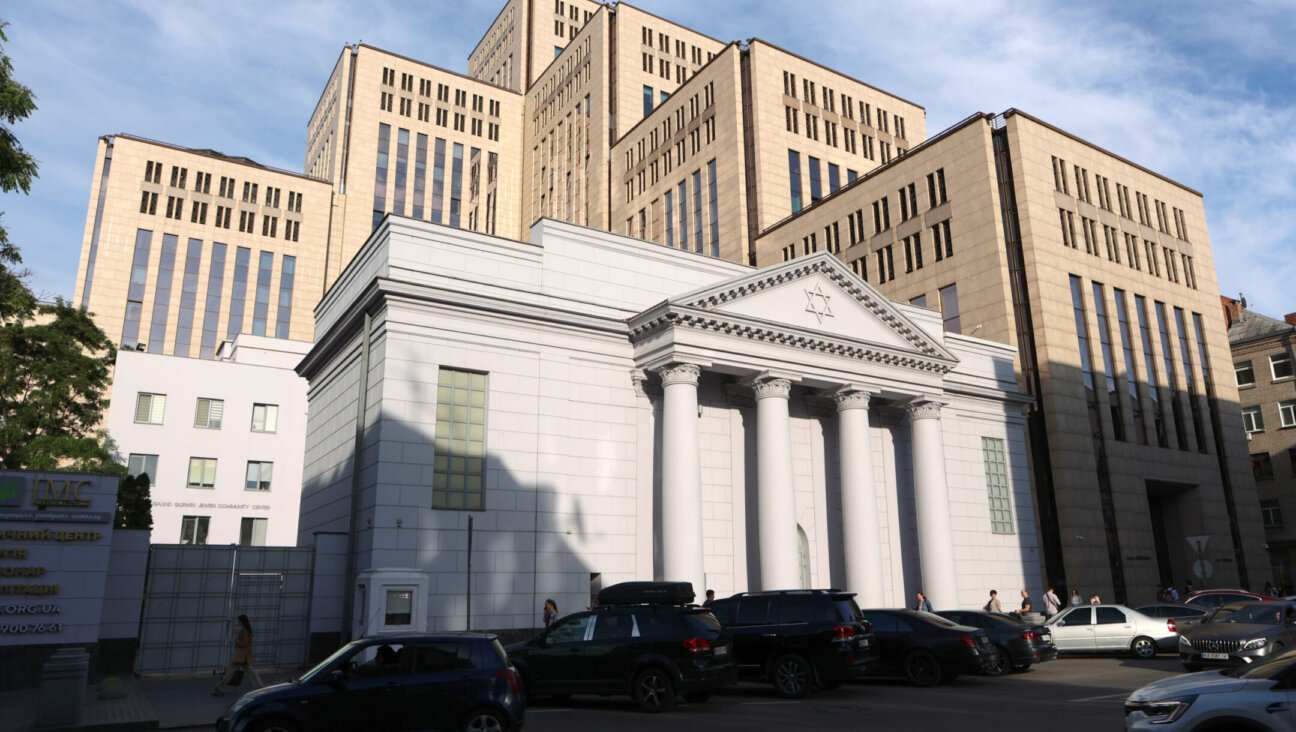 The Golden Rose Synagogue and the Menorah Center are pictured in Dnipro, in east-central Ukraine, in May 2024. (Yurii Rylchuk / Ukrinform/Future Publishing via Getty Images)